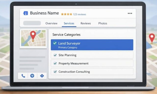 Google Business Profile categories displayed clearly to show how service categories help build local trust and visibility