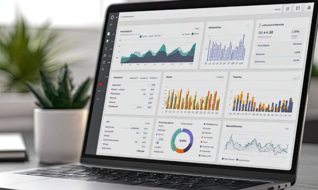 SEO analytics dashboard showing local search visibility and ranking changes